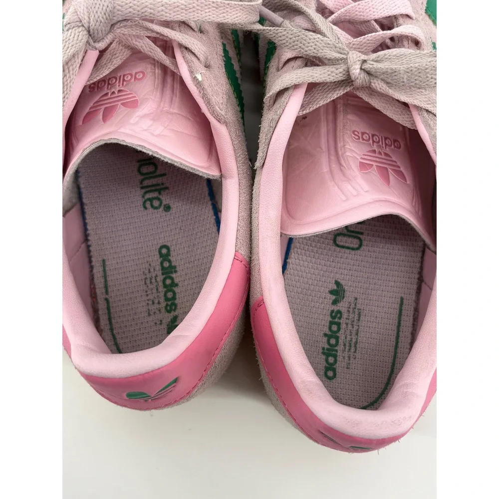 Adidas Sneakers Girls 3 Purple Gazelle IG0669 Green Pink Gum Sole Suede‎ Retro